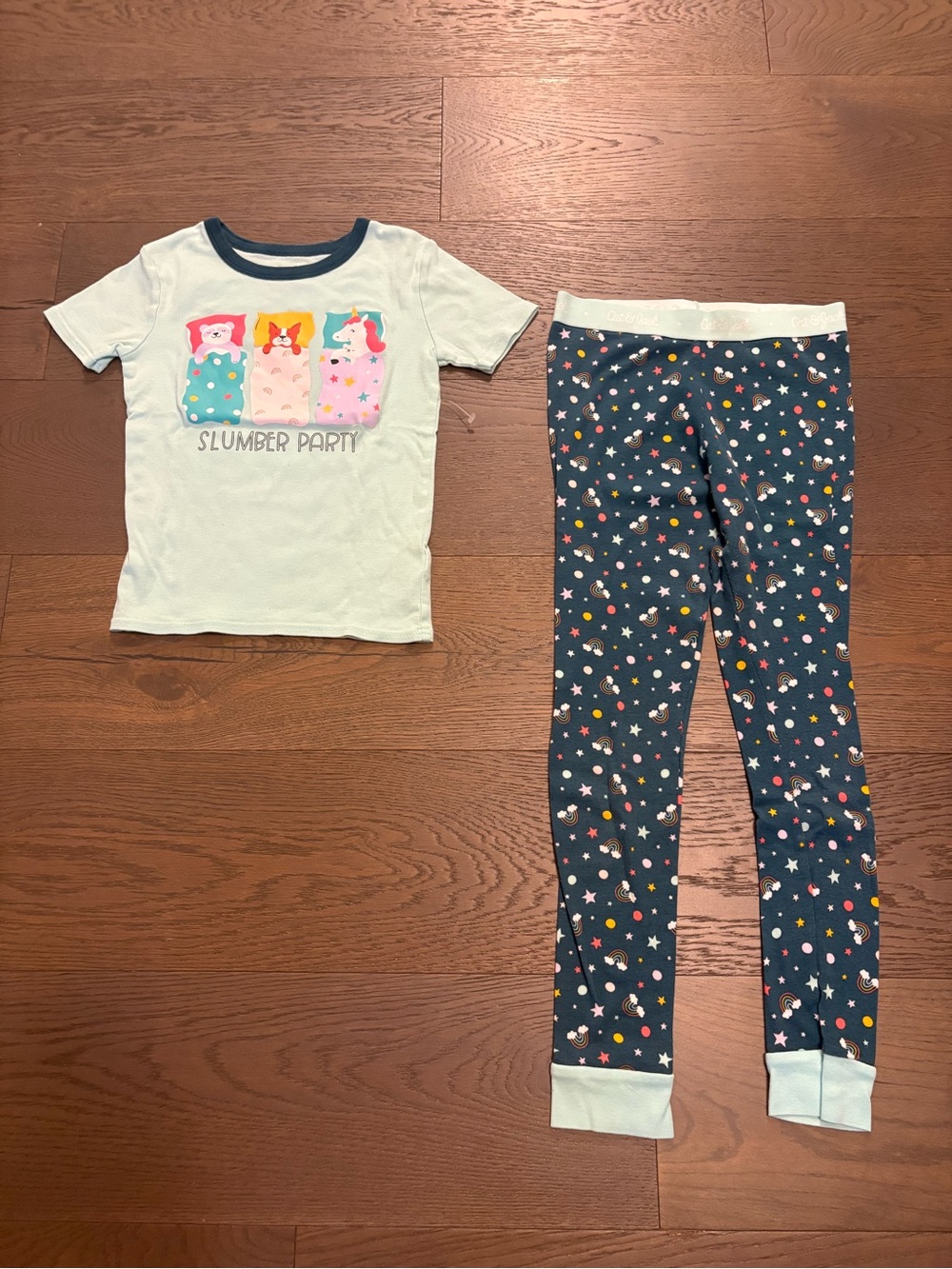 Cat & Jack girls summer pj set sz 10 NWT